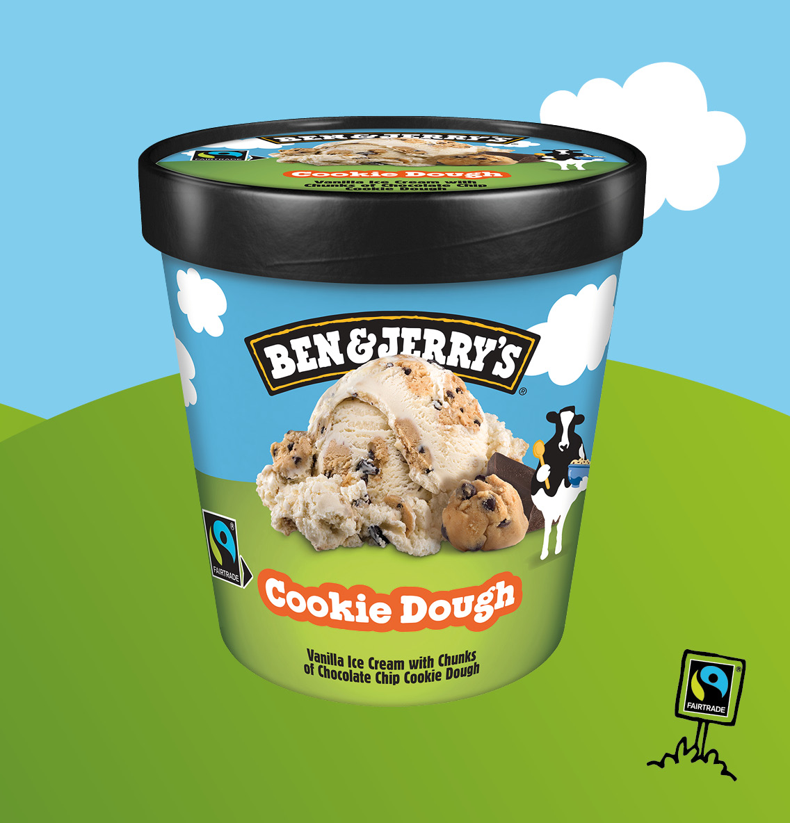 Ben Jerry s Cookie Dough Peace Pop Ingman Ammattilaisille