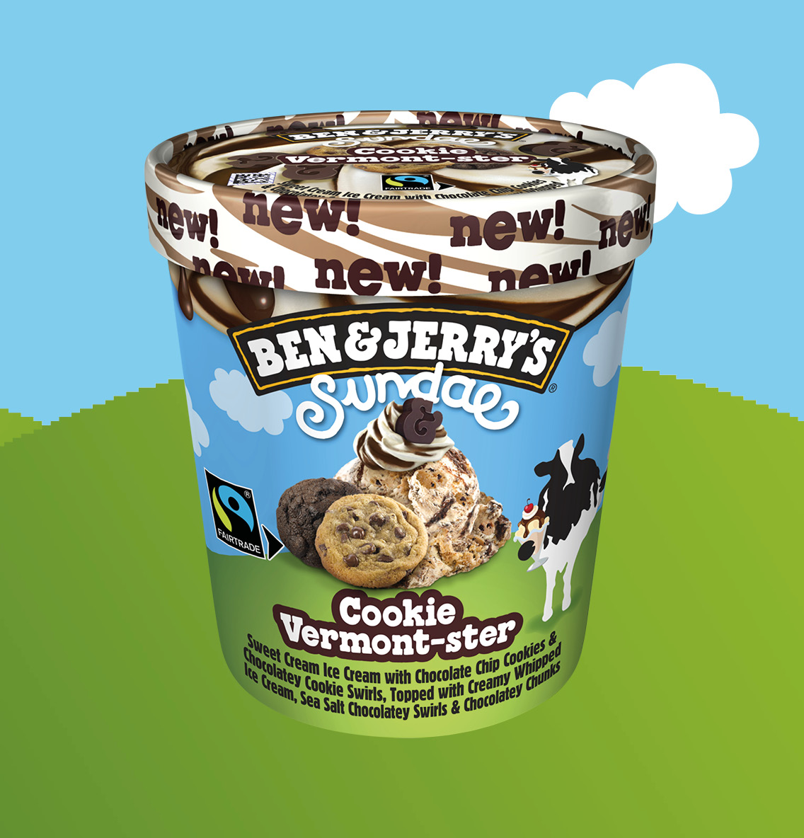 Ben & Jerry´s Sundae Cookie Vermont-ster