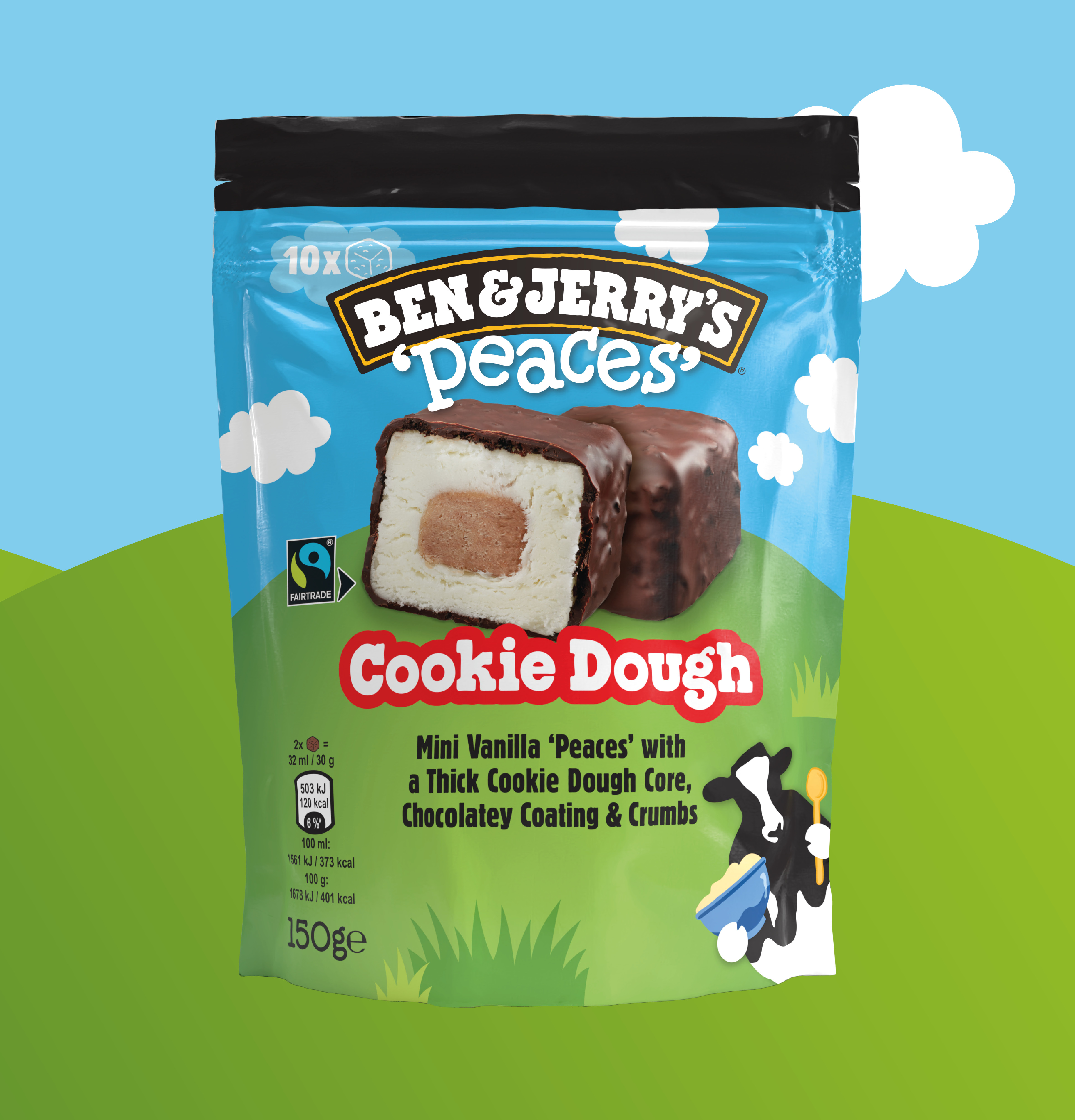 Ben & Jerry´s Cookie Dough Peaces 10 kpl