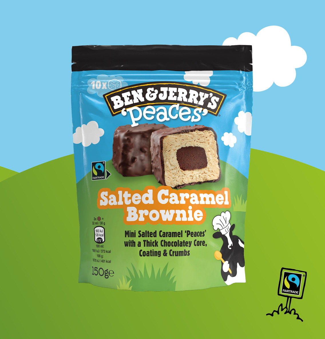 Ben & Jerry´s Salted Caramel Brownie Peaces 10 kpl