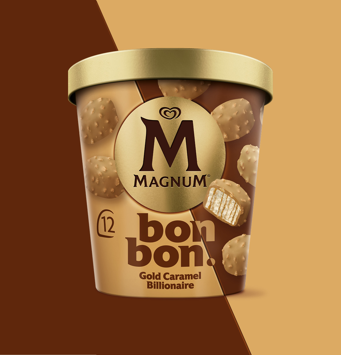 Magnum Bonbon Gold Caramel Billionaire 12 kpl