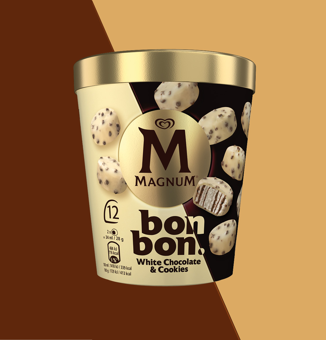 Magnum Bonbon White Chocolate & Cookies 12 kpl