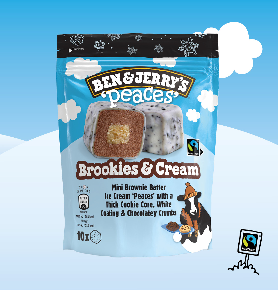 Ben & Jerry’s Brookies & Cream Peaces