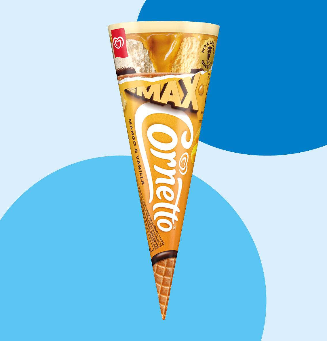 Cornetto Max Mango & Vanilja